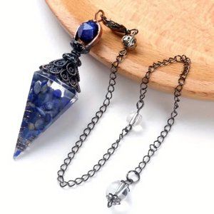 Lapis Lazuli Chip Crystal Pendulum